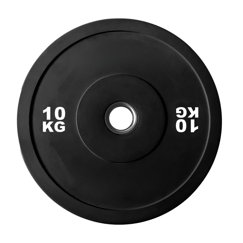10kg Black Olympic Bumper Plate