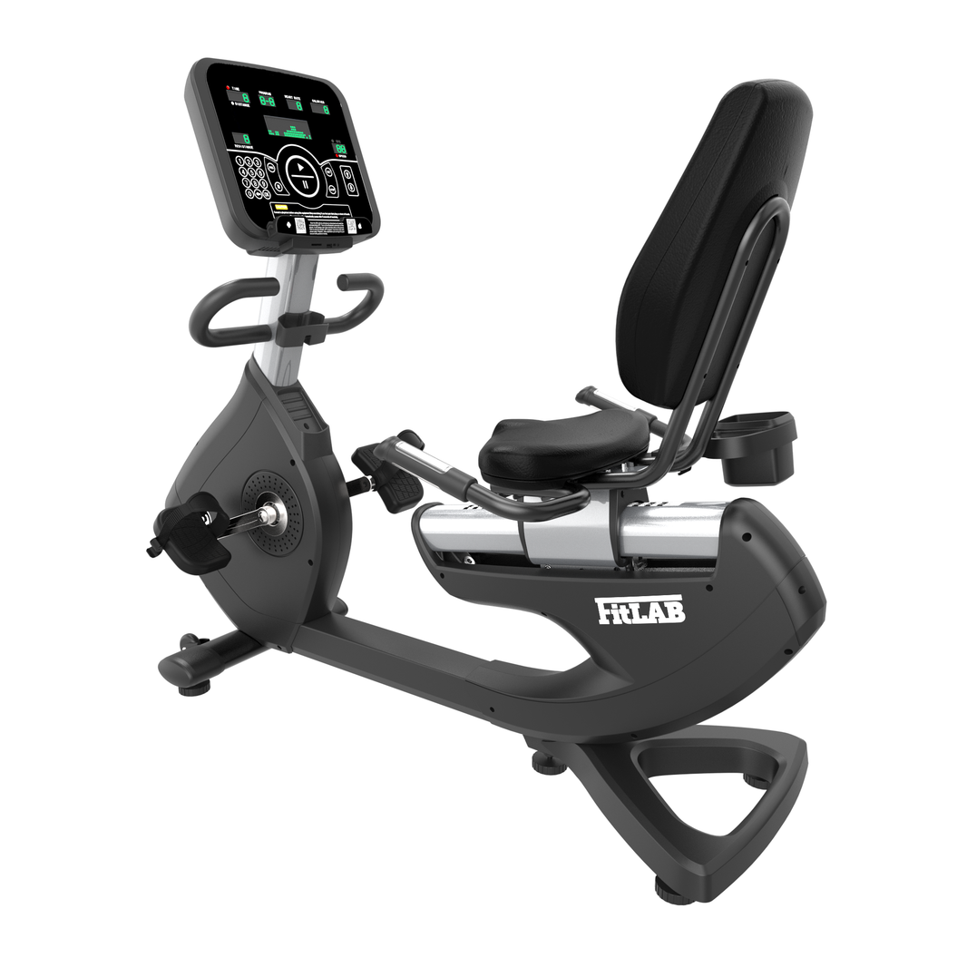 Shop Fitlab Recline 500 Recumbent Exercise Bike Magnetic Cycling Mesh Chair 150kg Loading for cardio workout, or advanced training
