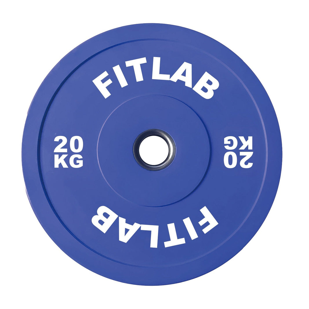 FITLAB PREMIUM COLOURED BUMPER PLATES - 20kg