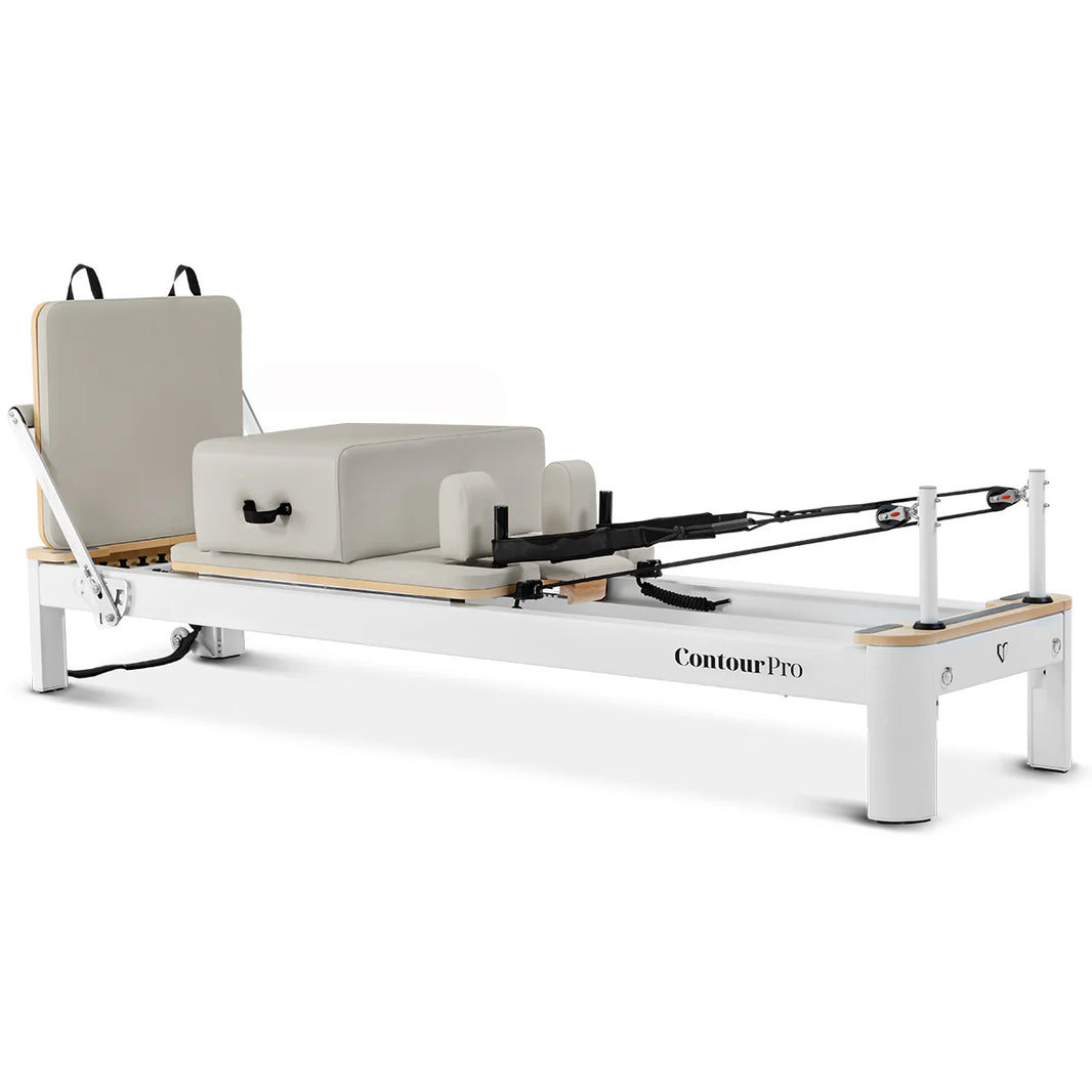 Shop the Contour Pro Pilates Reformer machine. Perfect for pilates reformer exercises at home. Buy this portable pilates reformer now and elevate your workouts.