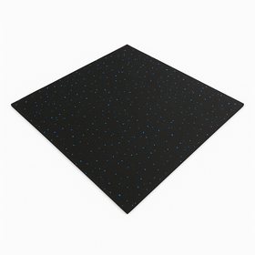 Pre-order FITLAB 1m×1m 15mm commercial rubber gym floor mats with blue fleck. Durable gymnastics flooring and gym mats for heavy use and shock absorption.
