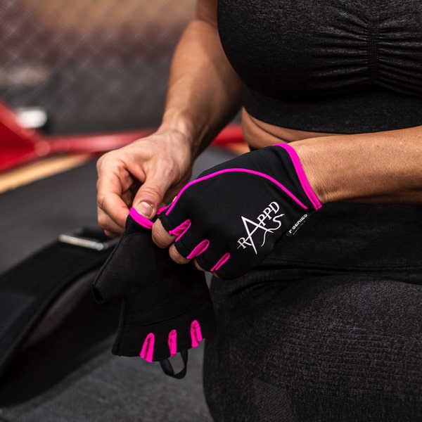 Rappd Womens Fitness Gloves Pink