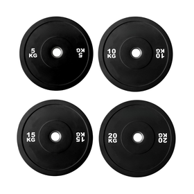 Olympic Black Bumper Plate Package