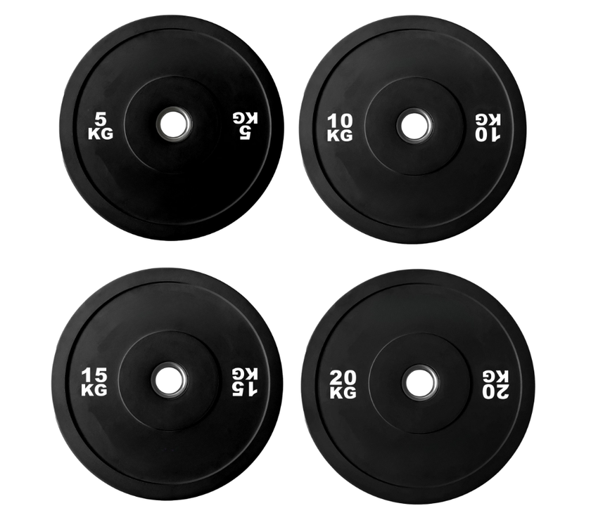 Olympic Black Bumper Plate Package