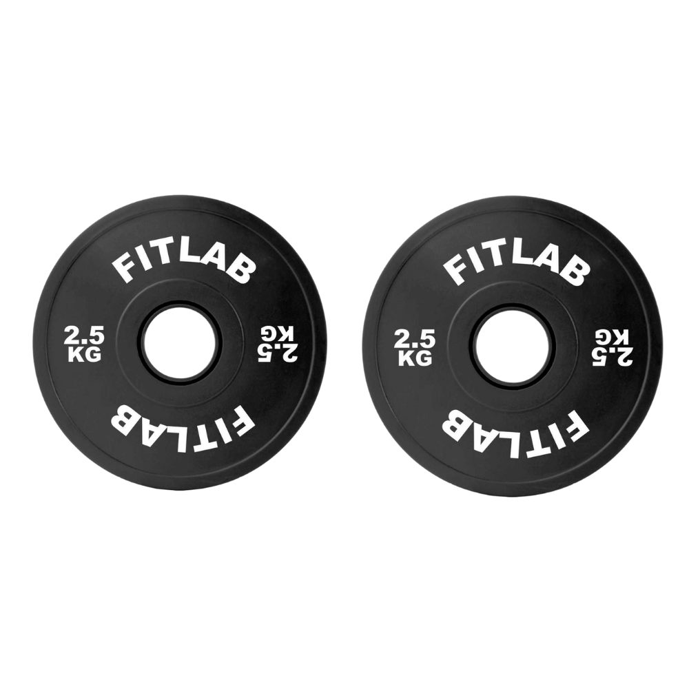 FITLAB Premium Black Fractional Plates - 2.5kg (Pair)