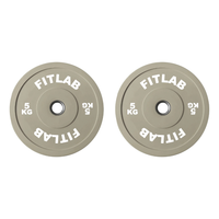 Fitlab Premium Coloured Bumper Plates - 5kg (Pair)