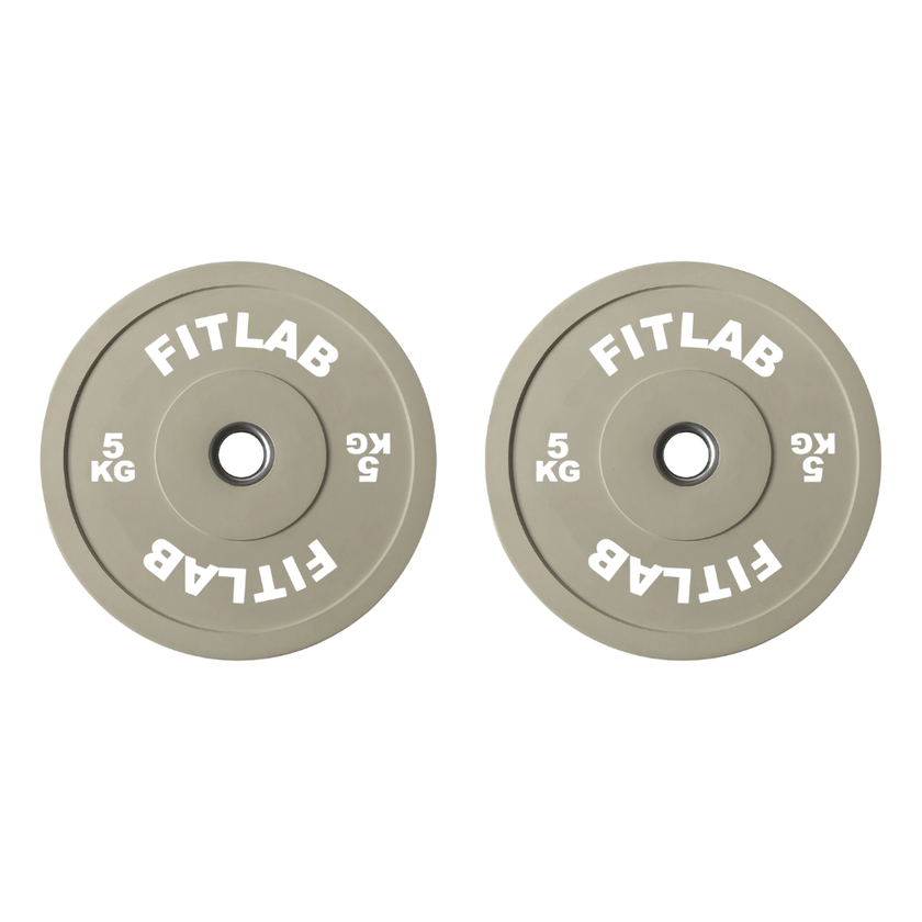 Fitlab Premium Coloured Bumper Plates - 5kg (Pair)