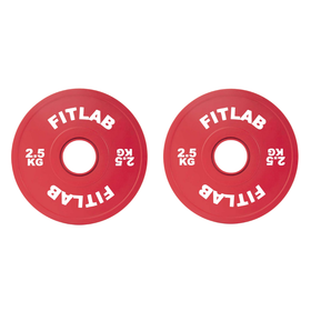 Fitlab Premium Coloured Bumper Plates - 2.5kg (Pair)