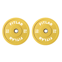 FITLAB Premium Coloured Bumper Plates (Pair)