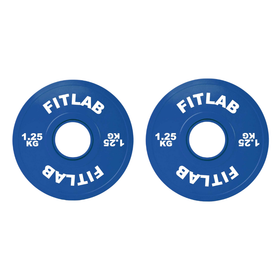 Fitlab Premium Coloured Bumper Plates - 1.25kg (Pair)
