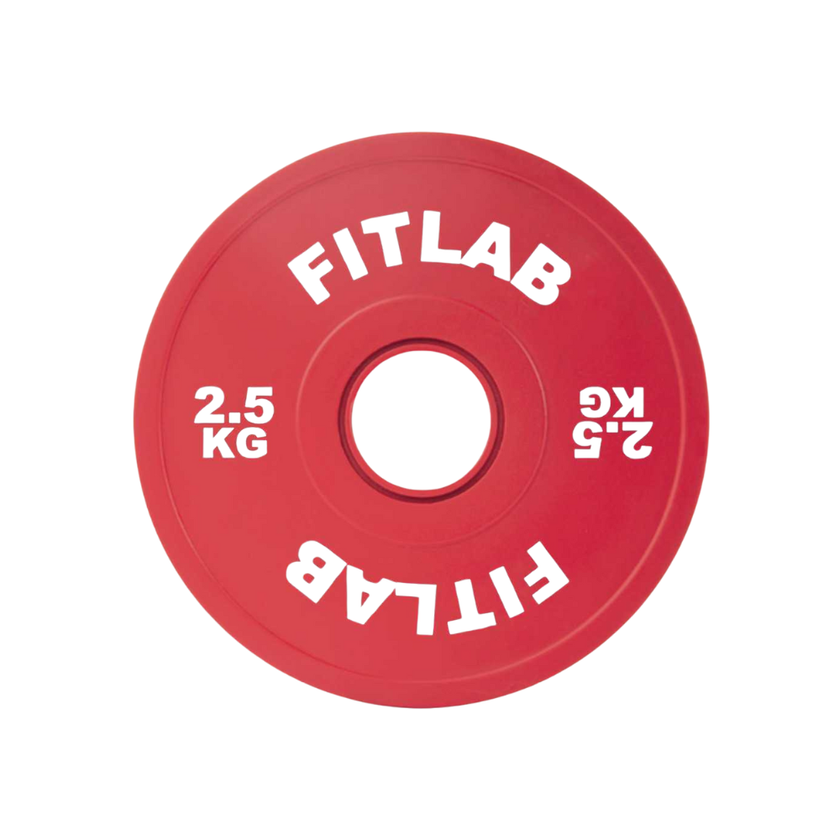 Fitlab Premium Coloured Bumper Plates - 2.5kg (Pair)