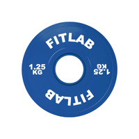 Fitlab Premium Coloured Bumper Plates - 1.25kg (Pair)