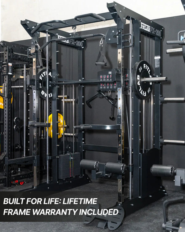 All‐In‐One Functional Trainer Power Rack with Smith Machine & Pulley Cable System