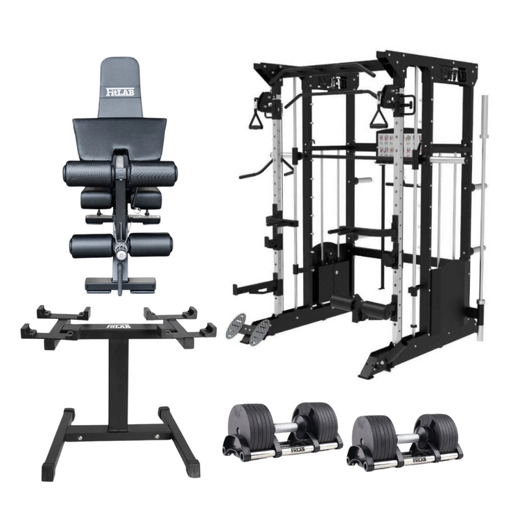 Bring the Gym Home - Complete Lifting Lite (FX200 + Adjustable Bench + Adjustable Dumbbells)