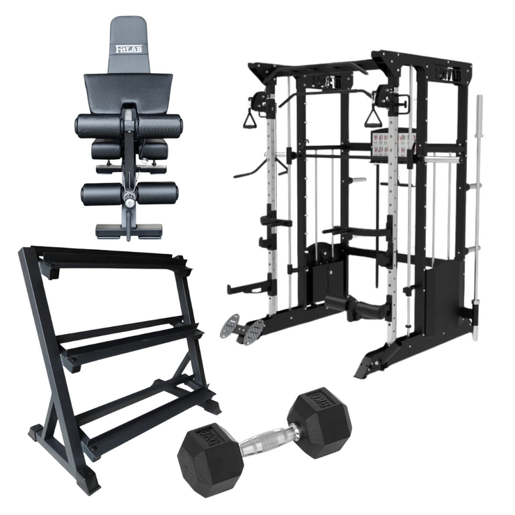 Bring the Gym Home - Flexible Full Body (FX200 + Adjustable Bench + Dumbbells)