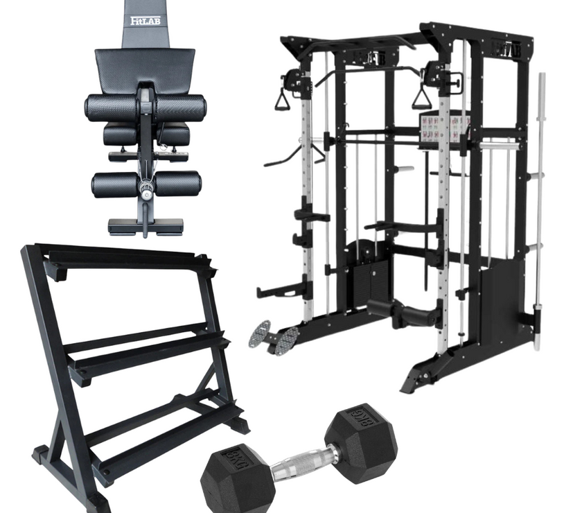 Bring the Gym Home - Flexible Full Body (FX200 + Adjustable Bench + Dumbbells)