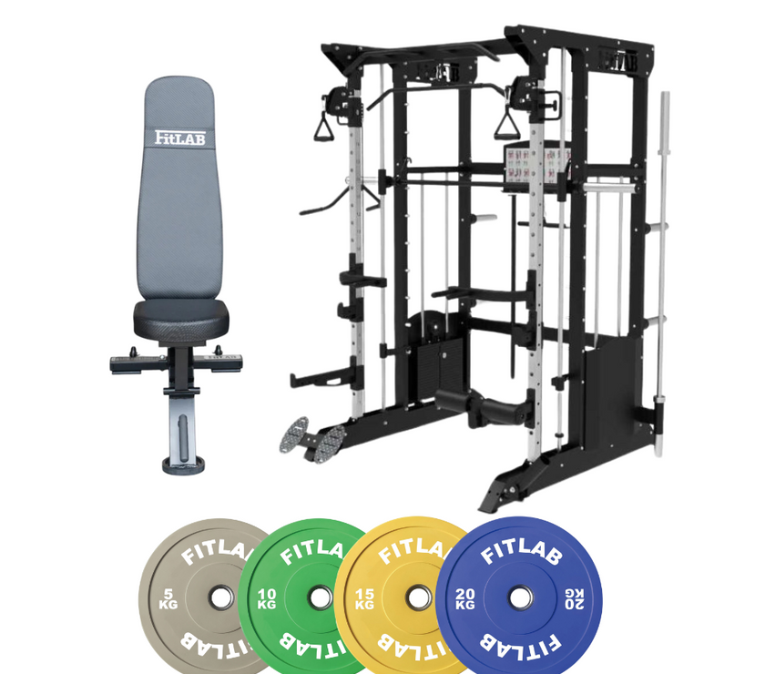 Bring the Gym Home - Colour Coded Power (FX200 + Commercial Bench + Coloured Weight Plates)