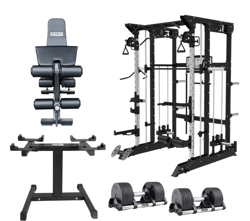 Bring the Gym Home - Complete Lifting Lite (FX100 + Adjustable Bench + Adjustable Dumbbells)