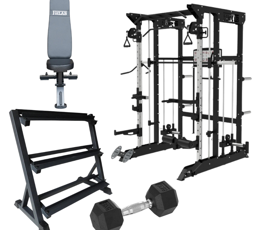 Bring the Gym Home - Space Saver Strength (FX100 + Commercial Bench + Dumbbells)