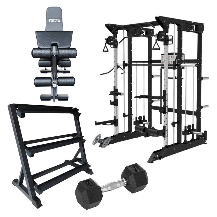 Bring the Gym Home - Flexible Full Body (FX100 + Adjustable Bench + Dumbbells)