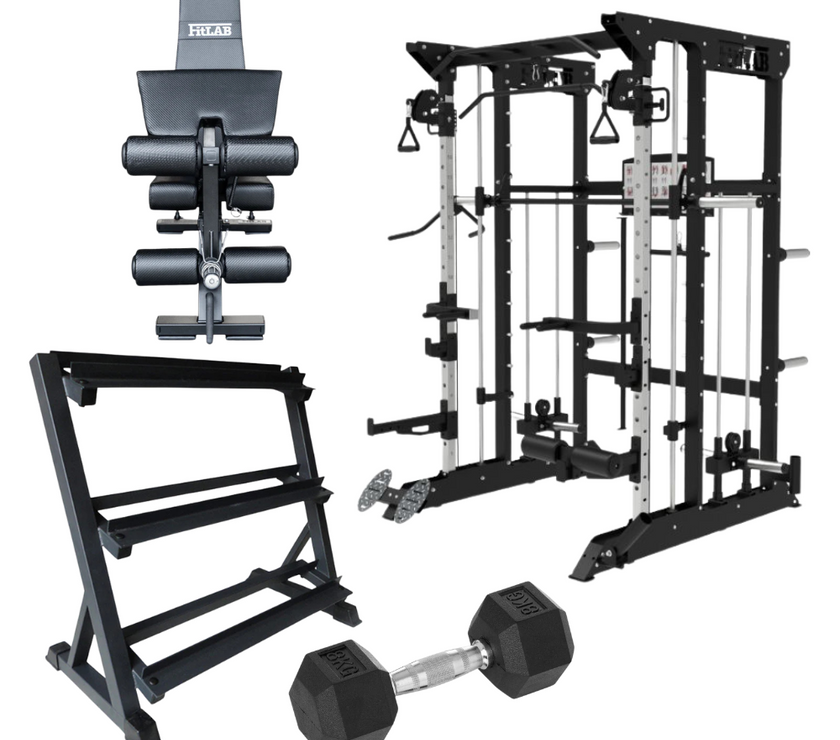 Bring the Gym Home - Flexible Full Body (FX100 + Adjustable Bench + Dumbbells)