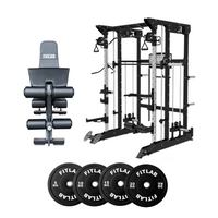 Bring the Gym Home - Adjustable Plate Base (FX100 + Adjustable Bench + Black Weight Plates)