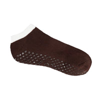 Ankle Grip Socks - Chocolate/Medium