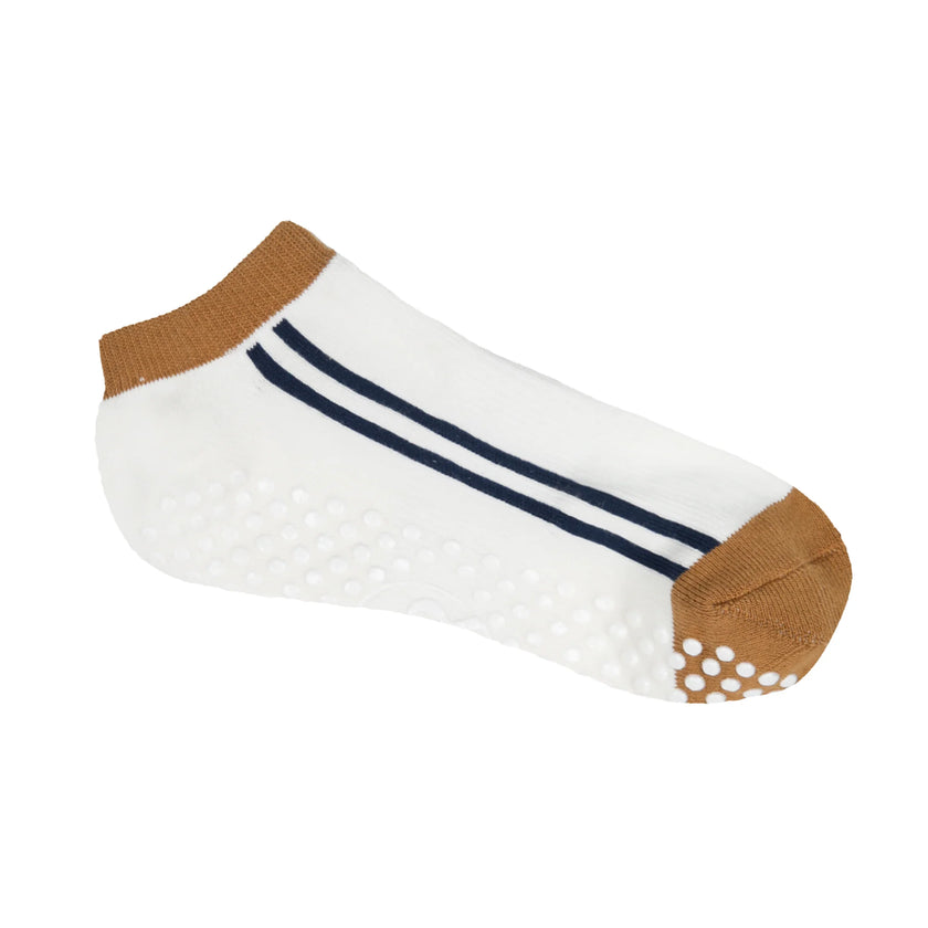Ankle Grip Socks - Mustard/Navy/Small
