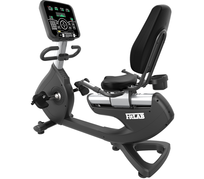 Shop Fitlab Recline 500 Recumbent Exercise Bike Magnetic Cycling Mesh Chair 150kg Loading  for cardio workout, or advanced training 