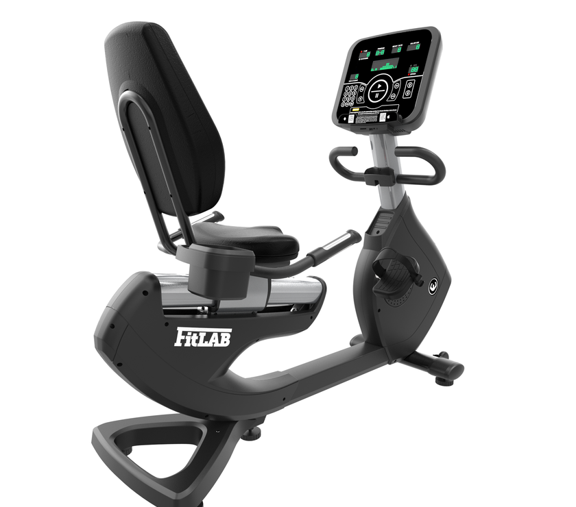 Shop Fitlab Recline 500 Recumbent Exercise Bike Magnetic Cycling Mesh Chair 150kg Loading  for cardio workout, or advanced training 