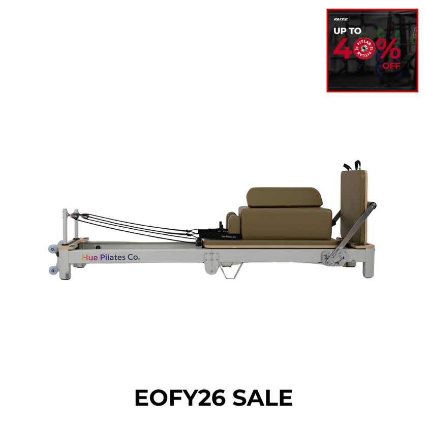 Hue Foldable Pilates Reformer - Moss