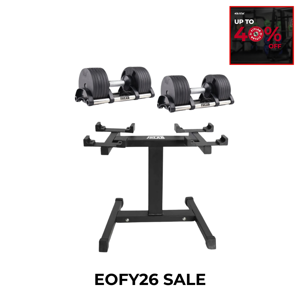 FITLAB 32kg Adjustable Dumbbells | 4kg Increment - PRE ORDER