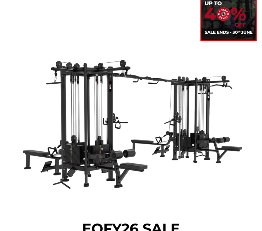 FITLAB 8 Station Multi Gym | Commercial All-in-One Cable Machine