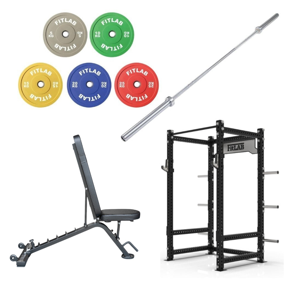 FITLAB COMMERCIAL SQUAT RACK PACKAGE
