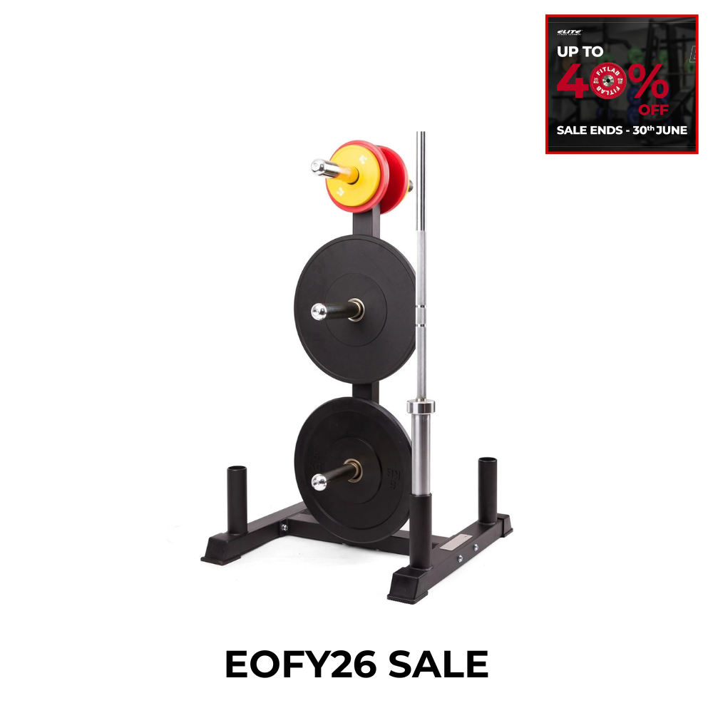 FITLAB Olympic Weight Tree: Heavy-Duty Gym Weight Storage Rack for Optimal Organization