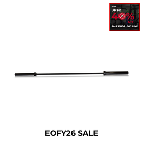 FITLAB Premium 7ft Commercial Barbell (Black Chrome) | 20kg