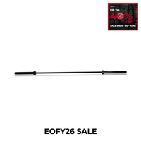FITLAB Premium 7ft Commercial Barbell (Black Chrome) | 20kg