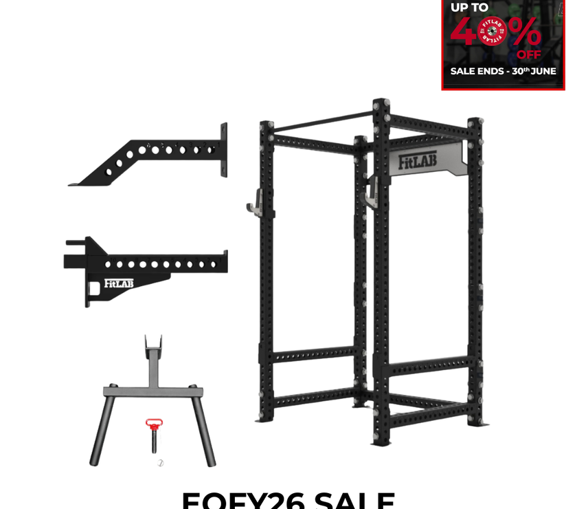 Fitlab Pro Squat Rack Bundle | Commercial Grade Power Cage