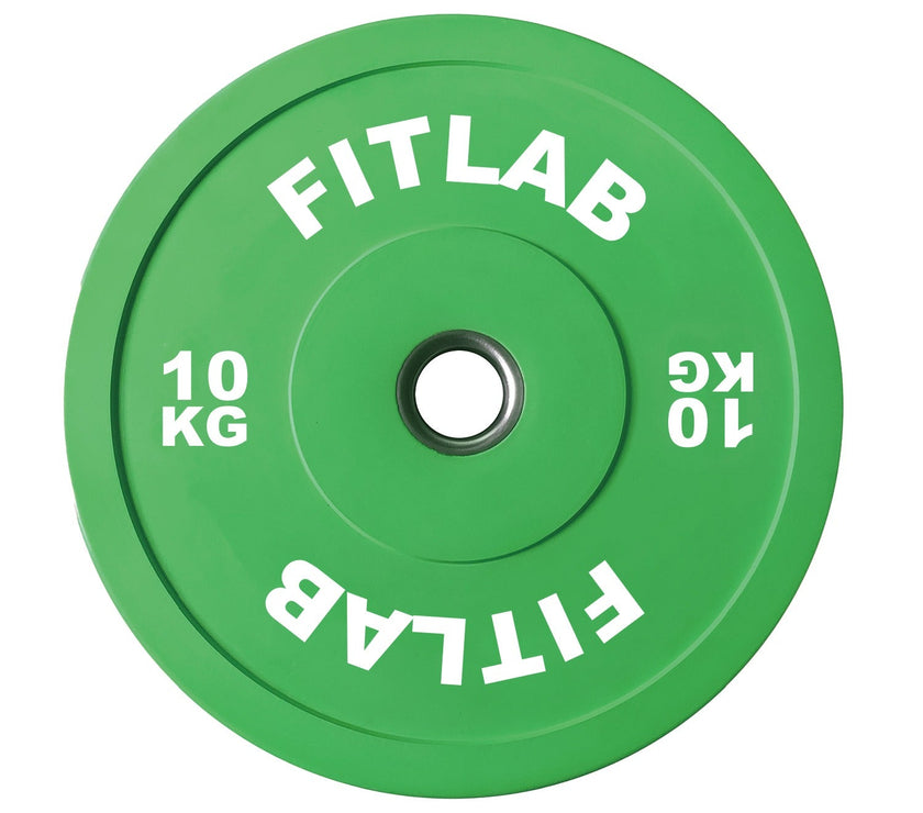 FITLAB PREMIUM COLOURED BUMPER PLATES - 10kg