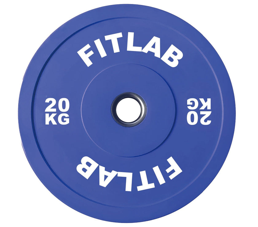 FITLAB PREMIUM COLOURED BUMPER PLATES - 20kg