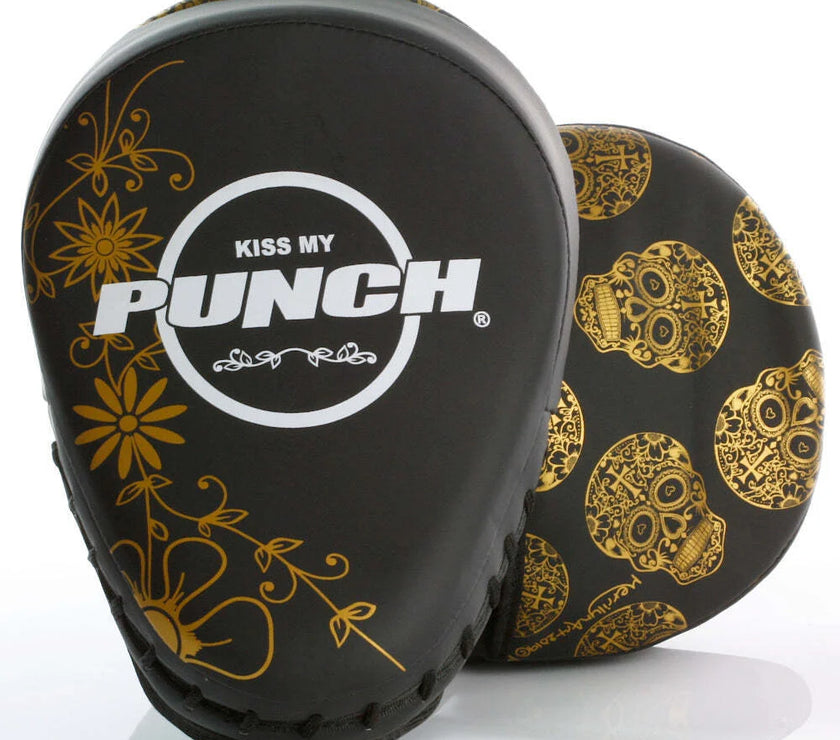 FOCUS PADS - Urban - GOLD SKULL ART - BLACK