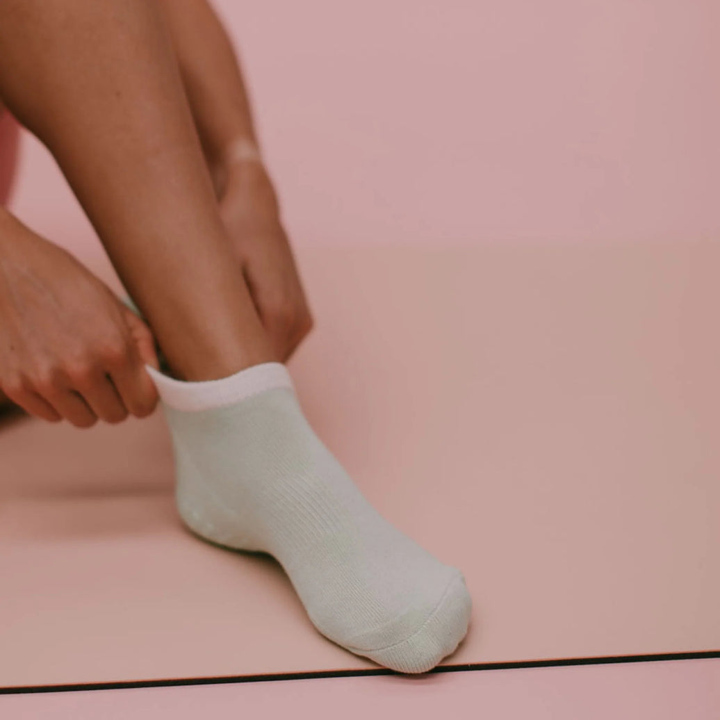 Ankle Grip Socks - Mint/Medium