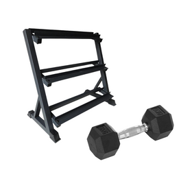 Fitlab 3 Tier Dumbbell Rack Bundle (1kg-20kg Pairs)