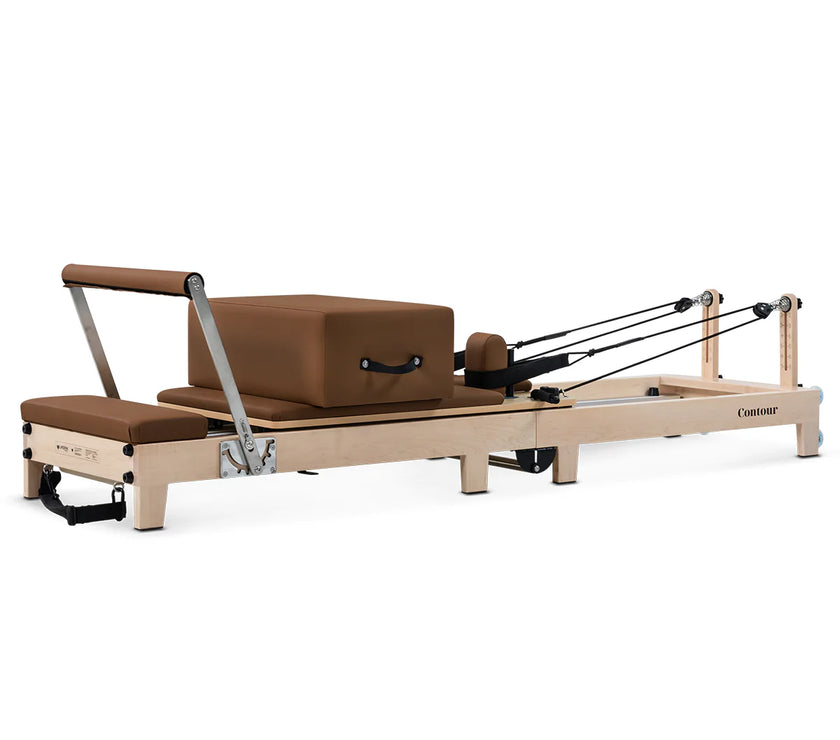 Shop the Contour Pilates Reformer in Espresso. Compact, foldable design with adjustable springs & accessories. Perfect for home workouts.