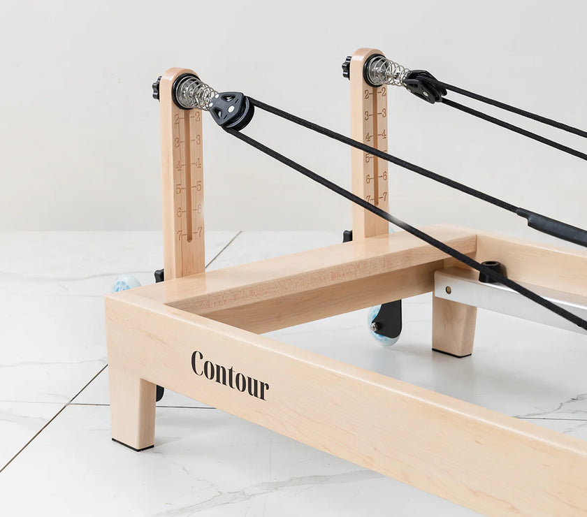 Shop the Contour Pilates Reformer in Espresso. Compact, foldable design with adjustable springs & accessories. Perfect for home workouts.