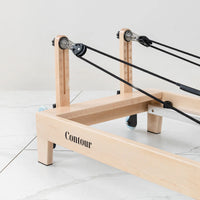 Shop the Contour Pilates Reformer in Espresso. Compact, foldable design with adjustable springs & accessories. Perfect for home workouts.