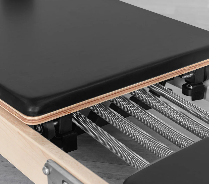 Contour Folding Wooden Pilates Reformer Machine (Black)