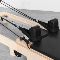 Contour Foldable Wooden Pilates Reformer Machine (Black)