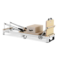 Shop the portable Contour Pro Pilates Reformer machine in beige. Perfect for home exercises, compact folding design, and smooth, effective workouts.