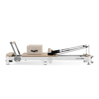 Shop the portable Contour Pro Pilates Reformer machine in beige. Perfect for home exercises, compact folding design, and smooth, effective workouts.